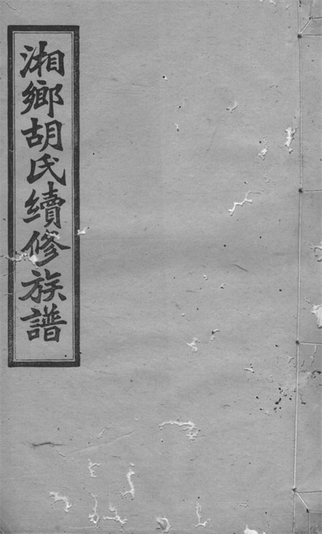 7509.湘乡二都平地衝胡氏续修族谱： 二十七卷，首一卷.pdf无水印高清版149.83MB-笨小虎