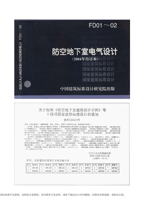 04FD01防空地下室电气设计示例.pdf无水印高清版最新-笨小虎